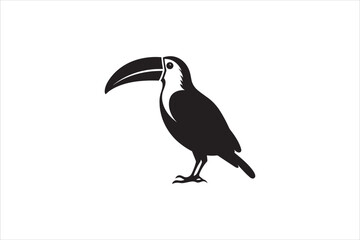 Toucan vector icon. Vector toucan bird illustration. 