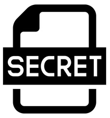 Secret government documents icon.