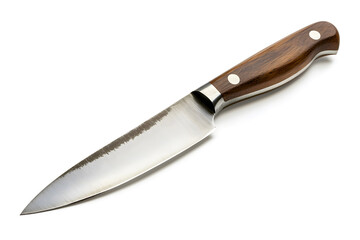 Fototapeta premium Sharp kitchen knife isolated on white background