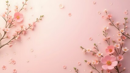 flower and blossom subtle pastel background 