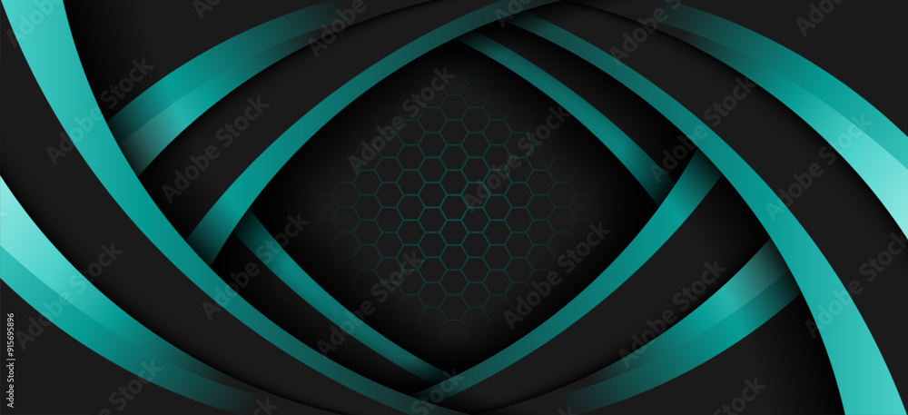Poster 3d abstract art backdrop dark overlay layers background