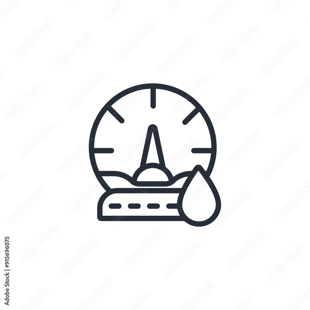 Poster gauge icon. vector.editable stroke.linear style sign for use web design,logo.symbol illustration.
