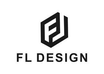 letter fl logo, design, Vector, illustration, creative icon, template