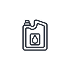 jerrycan icon. vector.Editable stroke.linear style sign for use web design,logo.Symbol illustration.