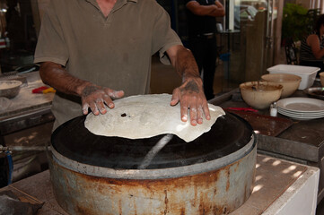 Fladenbrot backen, Libanon