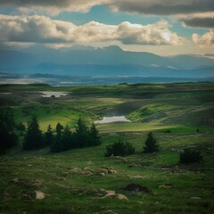 Obraz premium landscape with clouds