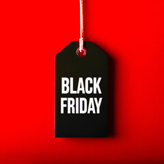 Black friday sale and christmas sale tag