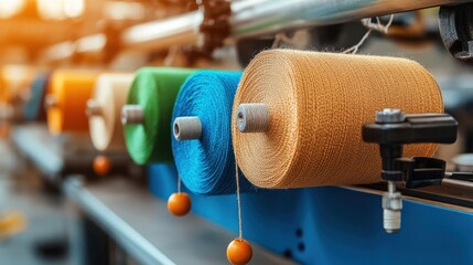 A textile mill producing fabrics from bio-based materials like hemp and flax.