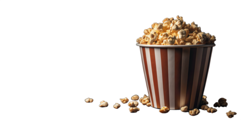 Striped popcorn bucket transparent background png

