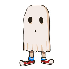 Ghost Kid Cartoon