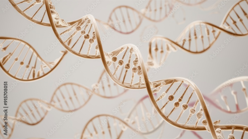 Poster elegant rotating dna model on a white backdrop motion animation of a basic dna structure medical dna
