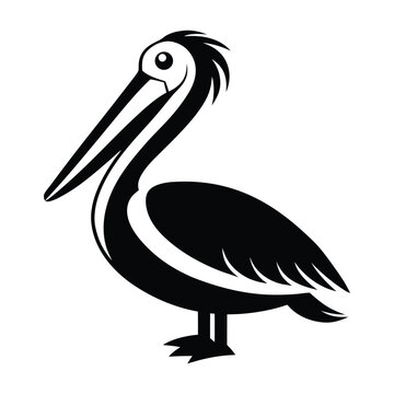 recommend clip art: Pelican vector icon