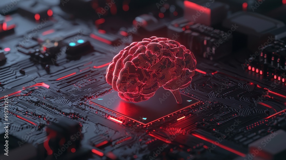 Poster ai innovation hub, a dynamic space showcasing deep learning technologies and digital transformation,