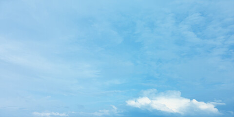 Cumulus clouds on blue sky soft storms winter love eye pace fresh clean weather natural beauty feathery white Landscape across vast White clouds Full frame of big puffy Fluffy clouds Serene blu