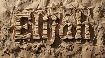 Beige personalized postcard perfect for decor.