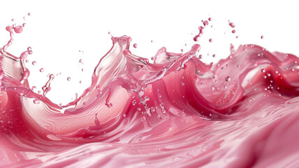 Elegant Swirling Pink Paint Splash Illustration