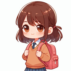 Obraz premium a school teenager