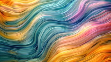 Obraz premium Smooth, flowing waves of color blending seamlessly