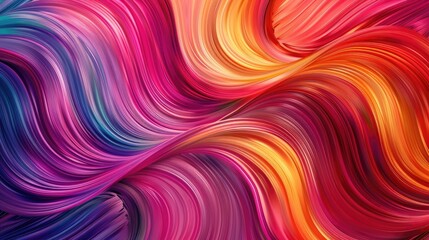 Obraz premium Smooth, flowing waves of color blending seamlessly