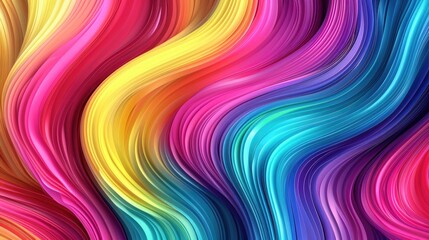 Obraz premium Smooth, flowing waves of color blending seamlessly