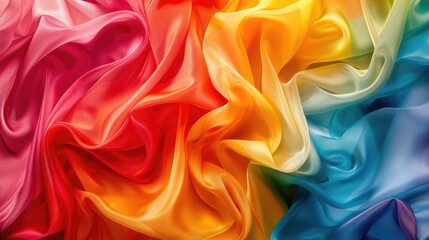 Obraz premium Smooth, flowing waves of color blending seamlessly