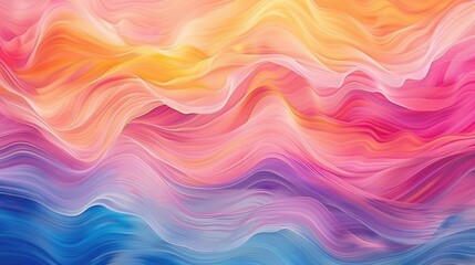 Fototapeta premium Smooth, flowing waves of color blending seamlessly
