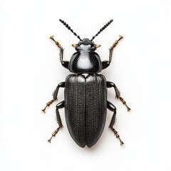 African click beetle displayed on a white background