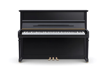 Fototapeta premium Piano isolated on white background