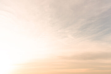 Beautiful morning or evening orange sky when sunsets or sunrises used as natural background texture in decorative art work