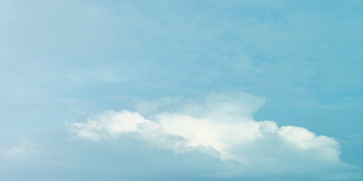 sunny sky blue light watercolor background. Aquarelle painting brush effect card paper textured canvas cloudy smoke space for text, entertaining card, template. aquamarine color graphics illustration