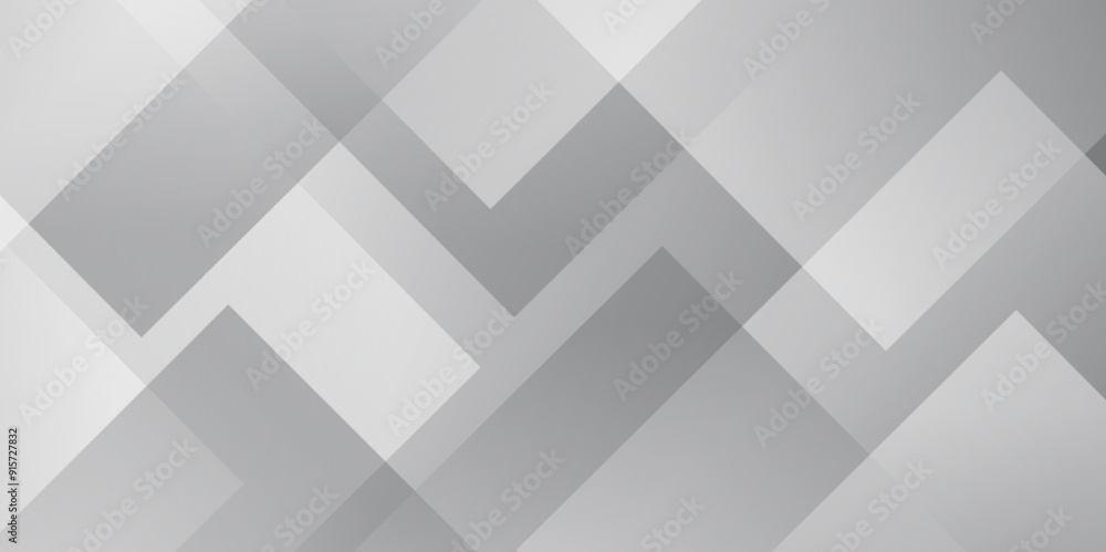 Poster modern abstract white and gray transparent background with squares shapes.space futuristic design co