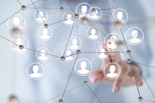 Global network. Blockchain. 3D illustration. Neural networks and artificial intelligence. Abstract