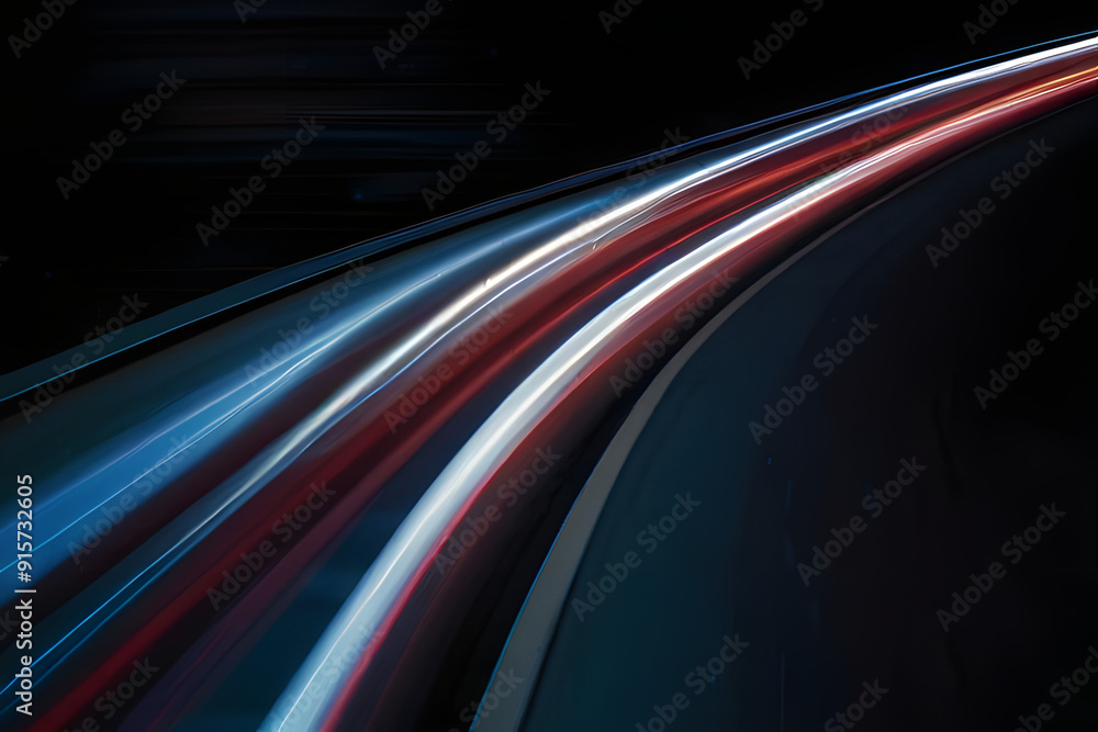 Poster vibrant light streaks emanate from the center against a dark background creating a dynamic effect co