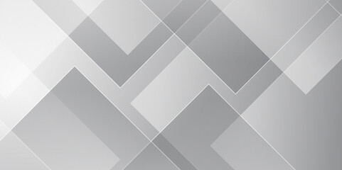 Fototapeta premium Abstract minimal geometric grey and white triangle background with stoke. Abstract gradient color background poster with dynamic shape technology ,business, brochure ,website ,vector illustration. 