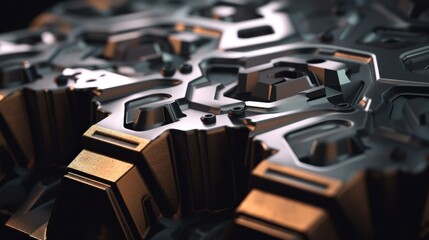 Abstract Metallic Structure