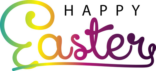 Happy Easter background, card, poster. Vector, Happy Easter , gradient Happy Easter 