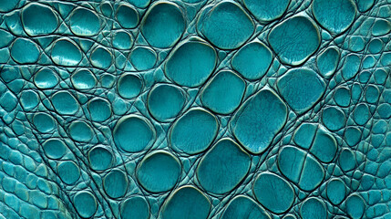 Turquoise texture of reptile skin, and crocodile leather pattern