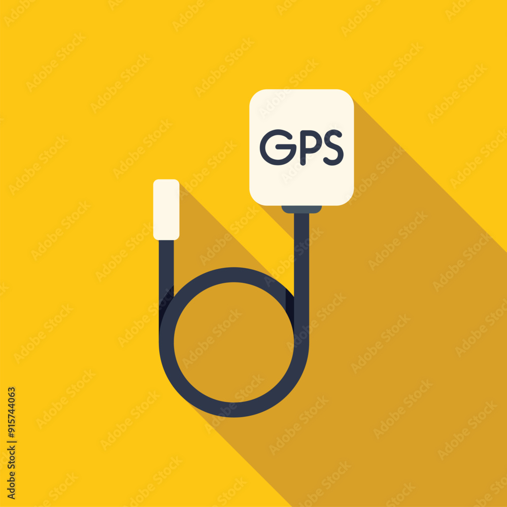 Poster gps receiver is determining location using satellite navigation system