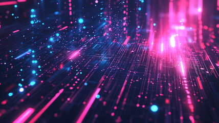 Obraz premium fiber optics background with lots spots