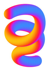 3d y2k wave shape retro futuristic sychedelic trendy style. shape, gradient cyberpunk elements .	