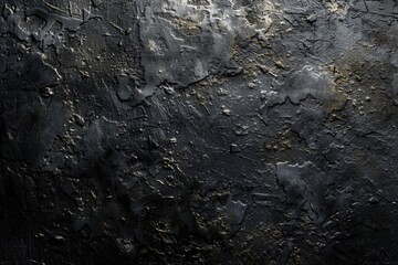 Grunge Background Texture. Black Dark Textured Concrete Stone Wall for Grey Aesthetic