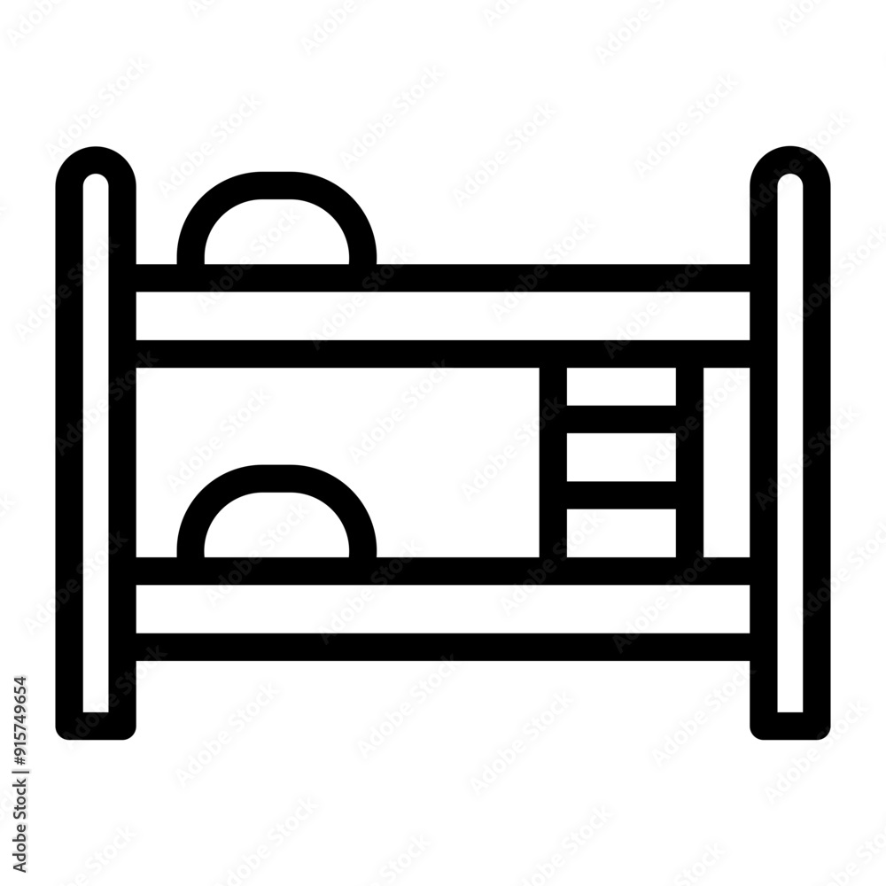 Wall mural bunk bed