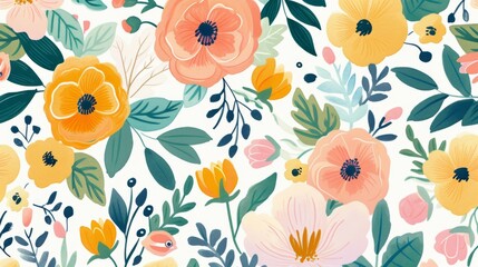Floral cover design for a book or journal