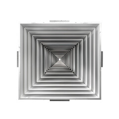 abstract 3d maze on transparent background, clipping path, png, 
