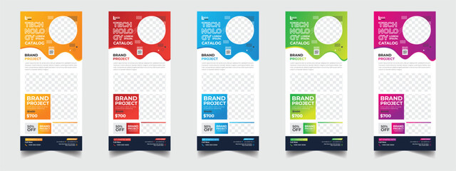 Product Catalogue & modern Rollup Dl flyer design template, Minimalist product brochure template design,  corporate flyer, business flyer, catalog, modern catalog, rollup design, dl flyer catalog