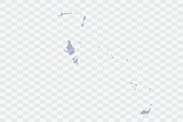 Bahamas Map silver Color on White Background quality files Png Art & Illustration