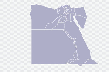 Egypt Map silver Color on White Background quality files Png Art & Illustration