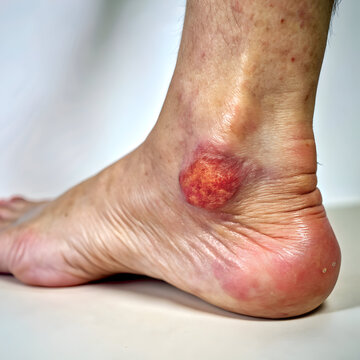 cellulitis and ulcer on left ankle
