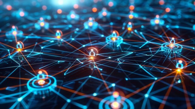 Ethical Hacking Cybersecurity Network Penetration Hackers breaking into a network to test its defenses