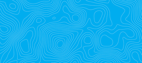 Light blue luxury topographic lines map background .modern technology wave curve line contour map design .seamless geography grid vector background .